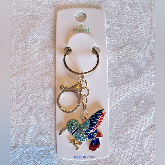 (2) for $12!!! Mint Colorful Bird Keychain/Bagchain - Picture 2 of 4